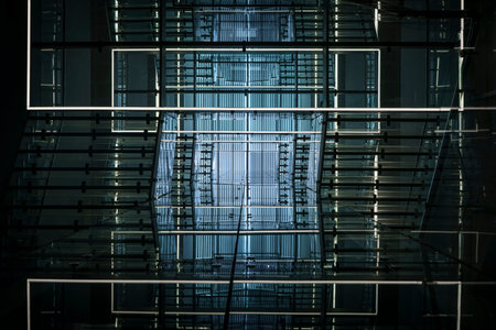Futuristic Geometric Architecture abstract background