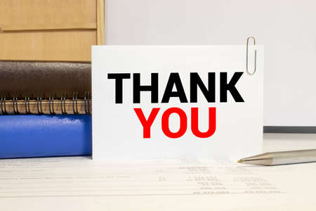 Thank You, Business Concept, table for your desingの写真素材
