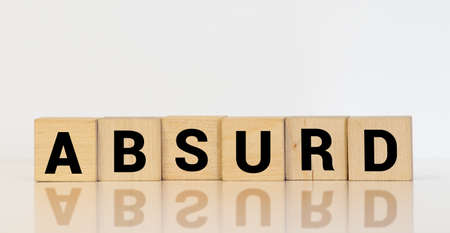 ABSURD word made with building blocks, conceptの写真素材