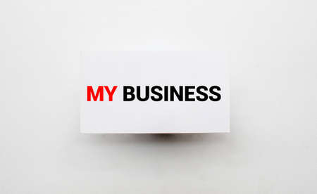 MY GOALS text written in a notebook lying on a wooden work table. Business concept.の写真素材