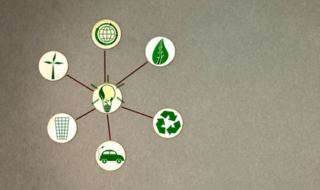 Circular economy concept, recycle, environment, reuse, manufacturing, waste, consumer, resources. LCA life cycle assessment.の写真素材