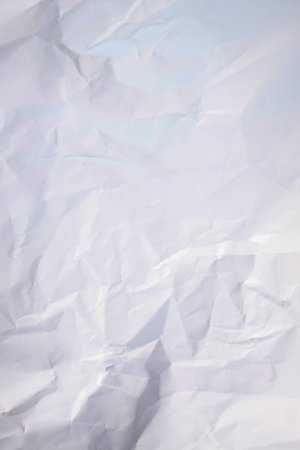 white crumpled paper texture backgroundの写真素材