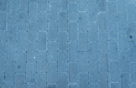 old wooden cobblestones, useful as background, in blue tones.