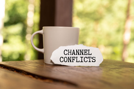 business still life. channel conflict.の写真素材