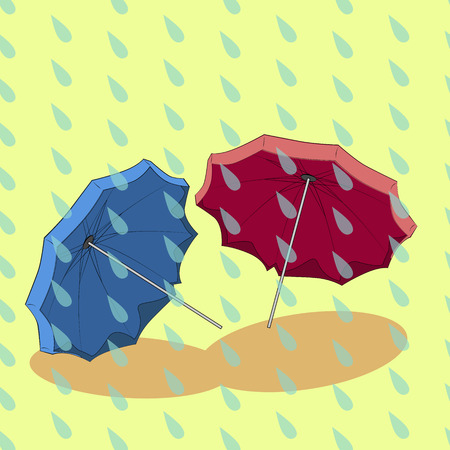 Rain pattern.のイラスト素材