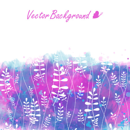 Watercolor floral texture. Vector background. Stains, paints blot.
Abstract backgroundのイラスト素材