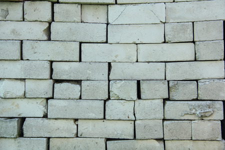 white silicate brick textureの写真素材
