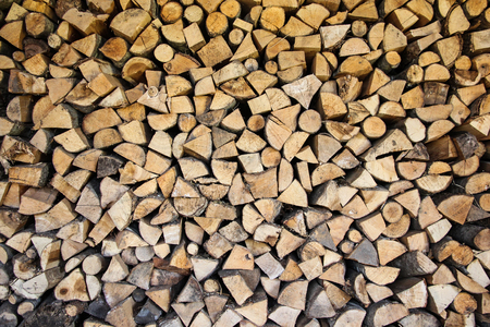 firewood stacked textureの写真素材