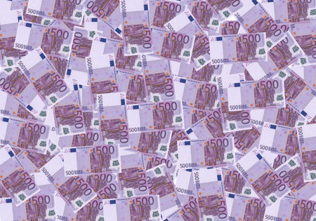 500 euro cash background money