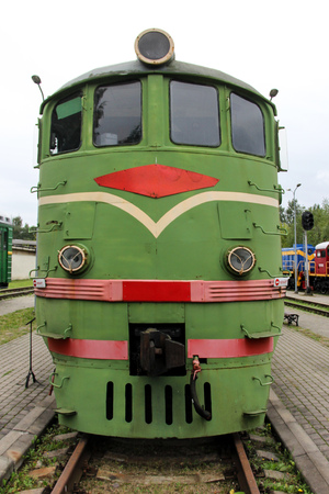 old soviet train antic wagonのeditorial素材