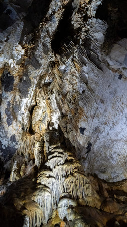 Demanovska Cave Of Liberty In Low Tatras Slovakia With Stalactites Stalagmites And Underground Waterfall Lake Most Visited Cave In Slovakia Natural Limestone Formationsの写真素材
