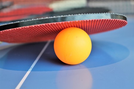 An image of a ping pong tableのeditorial素材