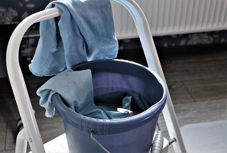 An Image of a cleaning windowの写真素材