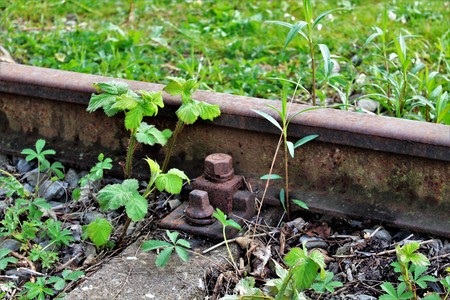 An image of a old railwayの写真素材