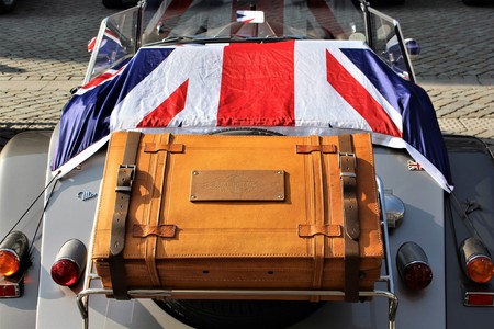 Morgan plus 4 and plus 8 - Hameln / Germany - 2017 April 09のeditorial素材