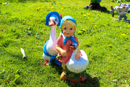 Strysza Buda (Mirachowo), Poland - May 03, 2014: Kaszubski Miniature Park. Scale modelのeditorial素材