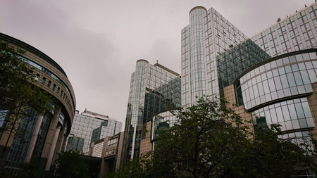Brussels, Belgium - May 12, 2018: European Parliament - Liaison Office in Belgium