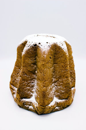 Italian national Christmas dessert Pandoro in form of octagonal starの写真素材