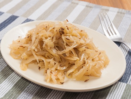 shukrut on a white plateの写真素材