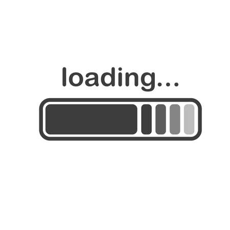 Loading battery power. Battery power.Loading battery power. Vector illustration of power.のイラスト素材