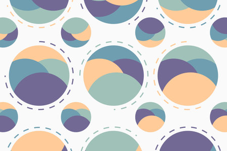 Colorful circle pattern background, full circle pattern background