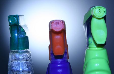 Spray bottle cleanerの写真素材