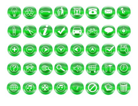 recycle buttonsの写真素材