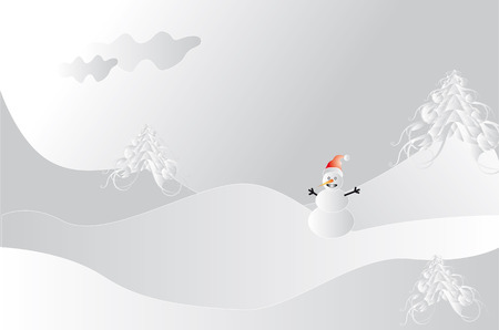 snowmanのイラスト素材