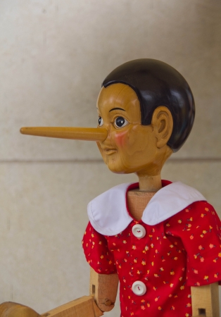 wood doll Pinocchioの写真素材