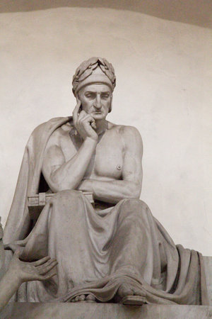 Dante statueの写真素材