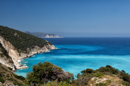 a view of Myrthos beach,Kefalonia,Greece