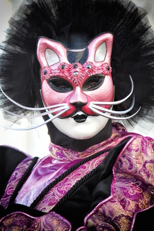 A view of a Venice carnival maskの写真素材