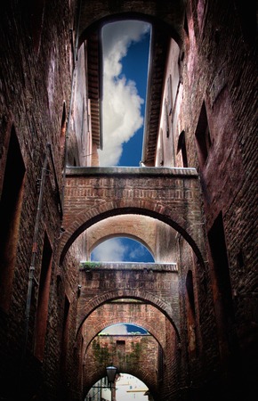 a view of Siena,Italyのeditorial素材