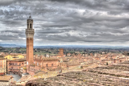 a view of Siena,Italyの写真素材