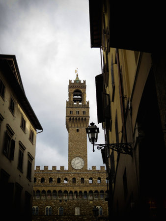 a view of the Signoria palace,Florence,Italyの写真素材