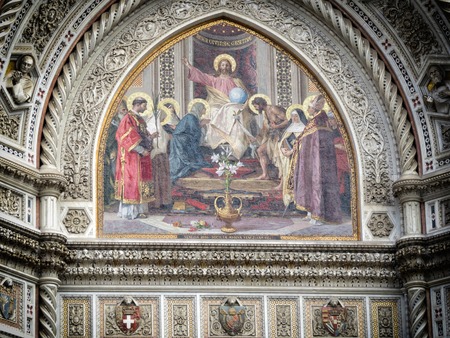 a view of Florence cathedral, Italyのeditorial素材