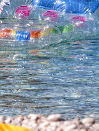a detail of an water air mattress