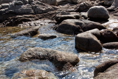 a view of a Sardinia beach,Italyの写真素材
