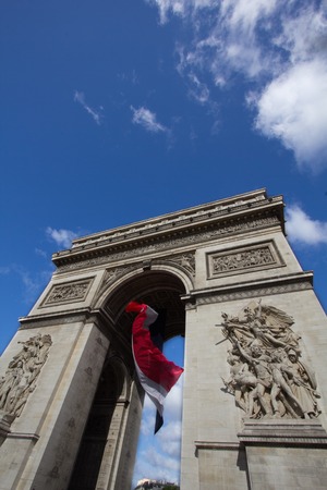 a view of the Champs Elysee,Parisの写真素材