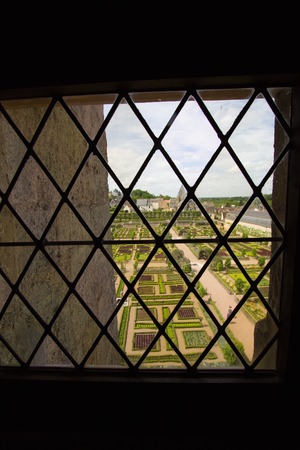 a view of a green labyrinthの写真素材