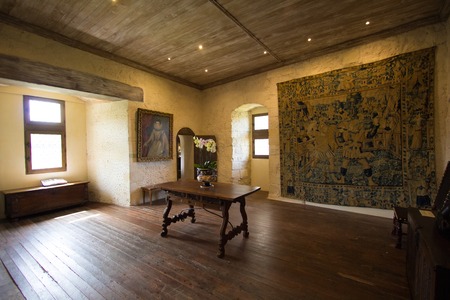 a room in Villandry Castle, Franceのeditorial素材