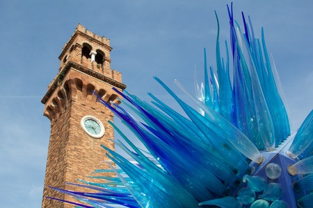 a detail of Murano glassの写真素材