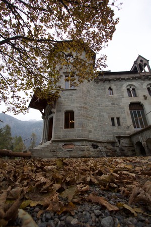 a view of an old castleのeditorial素材