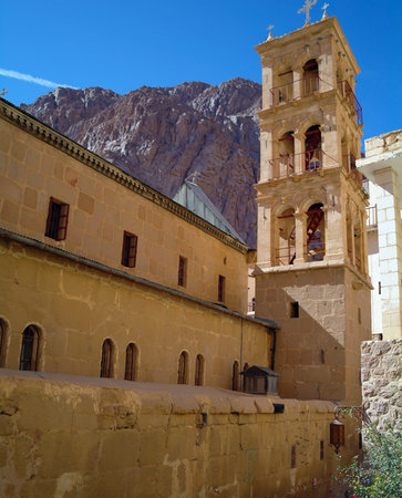 	 The Monastery of St. Catherine, at the foot of the mountain Sinai