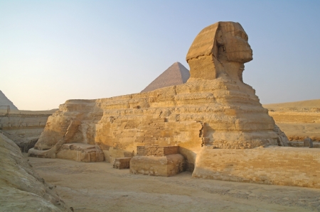 Majestic Sphinx in Cairo Egypt  の写真素材