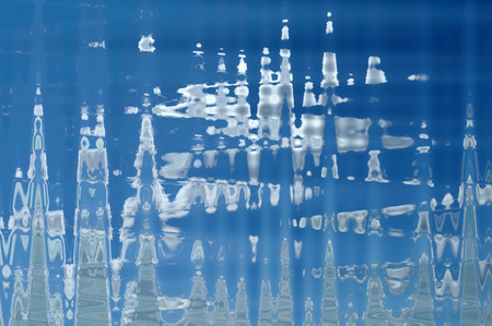 Abstract blue background.の写真素材