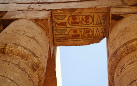 Great Hypostyle Hall at the Temples of Karnak (ancient Thebes). Luxor, Egypt