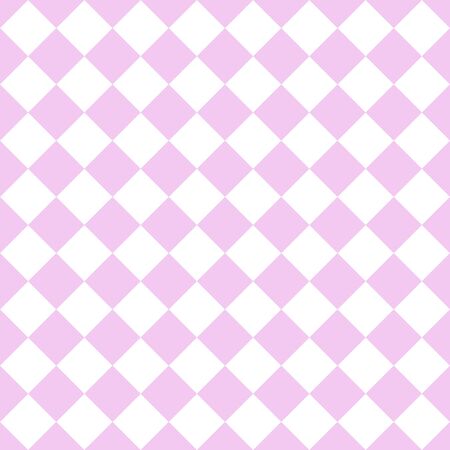 Pink and white rhombuses seamless pattern. Vector illustration.のイラスト素材