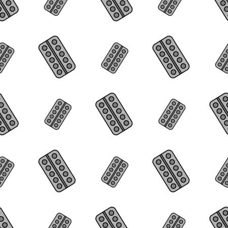 Seamless pattern with tablets. Vector illustration.のイラスト素材