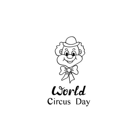 World circus day. Doodle style. Vector illustration.のイラスト素材
